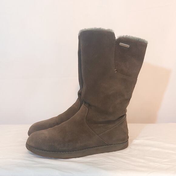 EMU AUSTRALIA Sandy Bay Hi Waterproof Shearling Boot Grey Sz. 8 - Picture 5 of 8